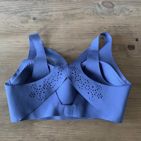 Victoria's Secret Sport Bra Angel Max Laser Cut Back Closure Size 34C Purple - Picture 6 of 11